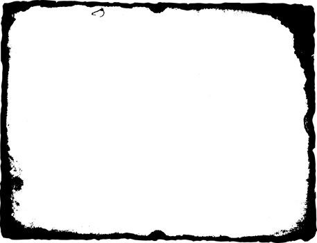 Grunge border texture background. Abstract frame overlay. PNG graphic illustration with transparent background.