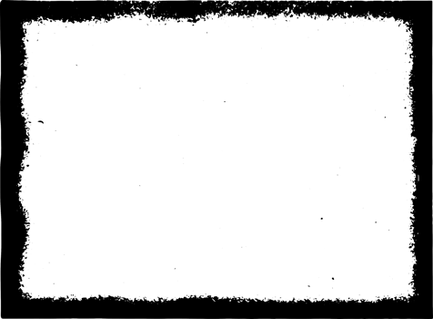 Grunge border texture background. Abstract frame overlay. PNG graphic illustration with transparent background.