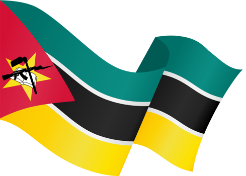 Mozambique flag wave png