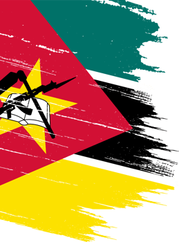Mozambique flag brush png