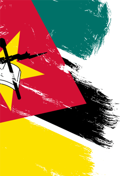 Mozambique flag brush png