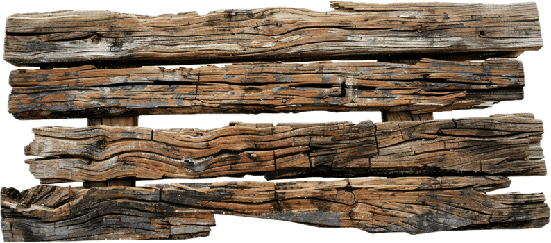 AI generated Weathered Wooden Planks png