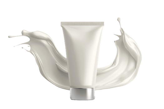 AI generated Lotion Cream Tube with Dynamic Squeeze png