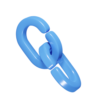Link icon 3d render illustration png
