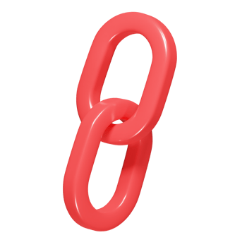 Link icon 3d render illustration png