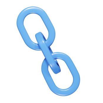 Link icon 3d render illustration png