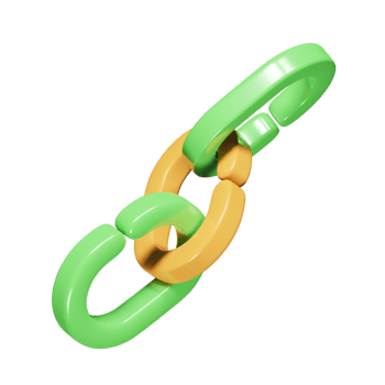 Link icon 3d render illustration png