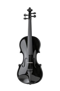 AI generated Black violin classical musical instrument png