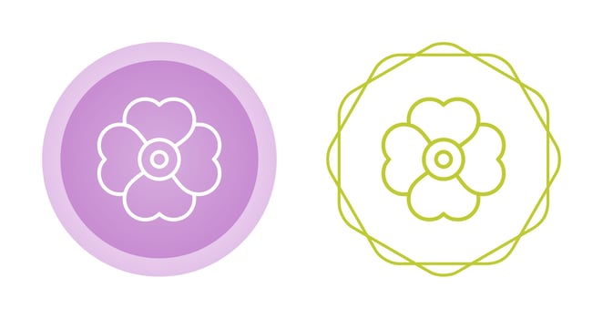 Cherry blossom Vector Icon