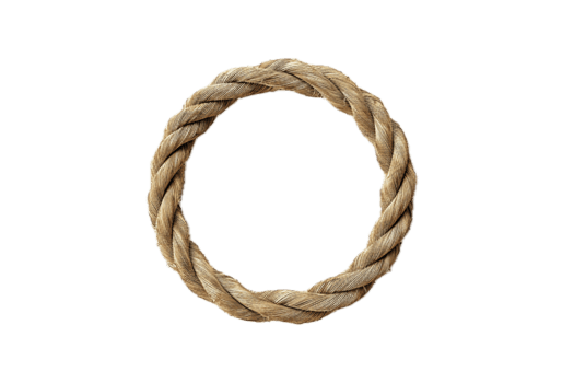 AI generated Twisted Rope Circle png