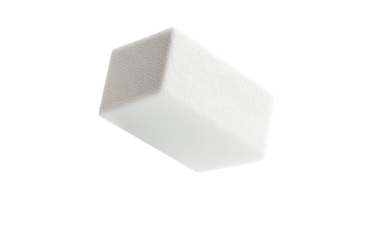 AI generated Piece of White Porous Material png