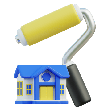 Home Repair 3D icon design for poster banner png