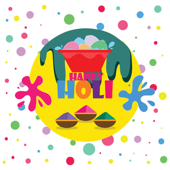 Holi Festival Poster vector