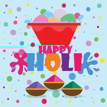 Holi Festival Poster vector