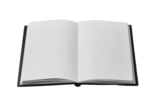 Blank Page Book Vintage on Transparent background png