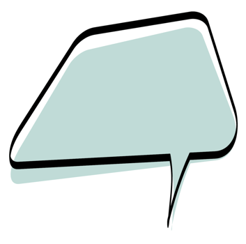 Speech bubble used when speaking png