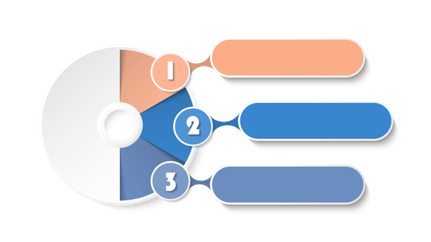 Modern infographic with 3 steps, process or options. png