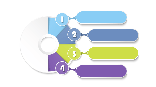 Modern infographic with 4 steps, process or options. png