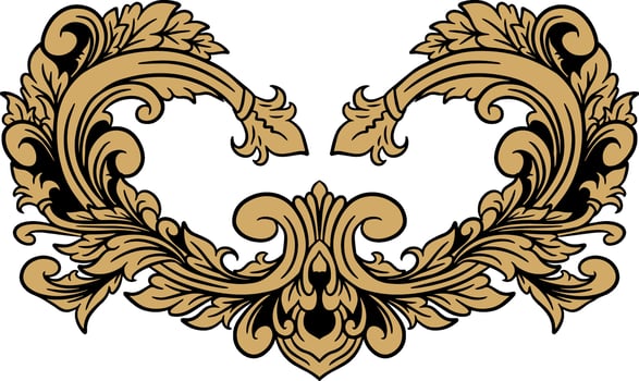 Vector Luxury ornament floral vector Illustration