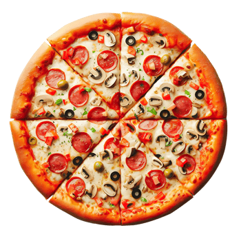 AI generated delicious tasty slice of pepperoni pizza on transparent background png