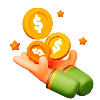 3D Zakat icon on transparent background png