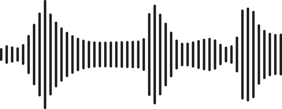 Sound waves collection. High frequency radio wave. Music equalizer vector