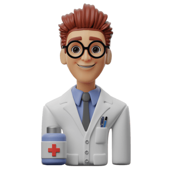 3D Avatar Character Illustration male pharmacist png