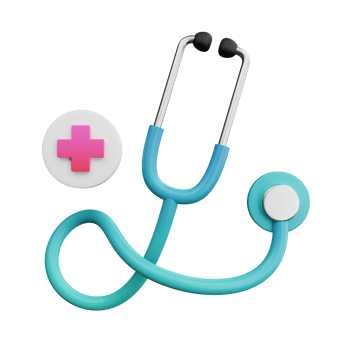 3D Illustration stethoscope png