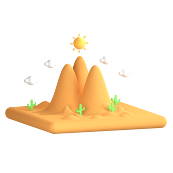 3D Illustration desert png