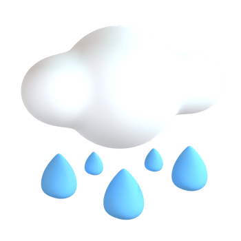 3D Illustration rain png
