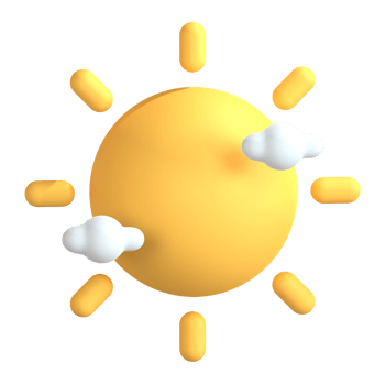 3D Illustration sun png
