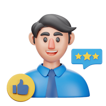 3D Illustration customer satisfaction png