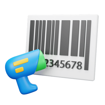 3D Illustration barcode png