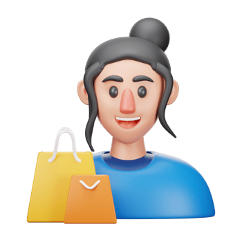 3D Illustration buyer png