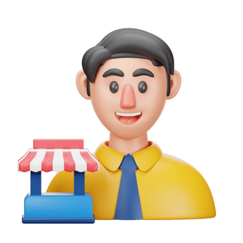 3D Illustration seller png