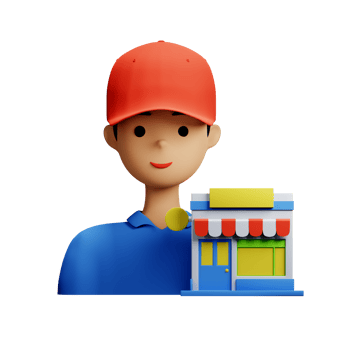 3D Illustration Store Associate png