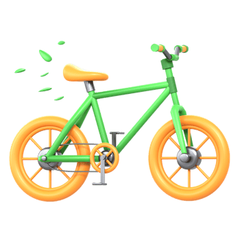 3D Illustration bicycle png