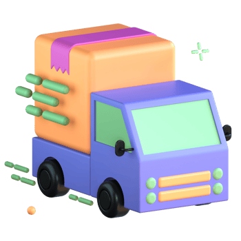 3D Illustration fast delivery png