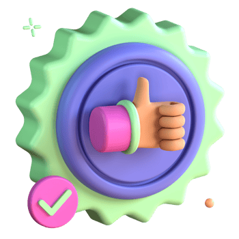 3D Illustration recommended badge png
