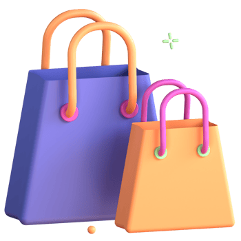 3D Illustration shopping bag png