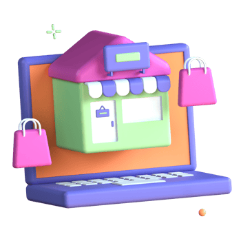 3D Illustration ecommerce png