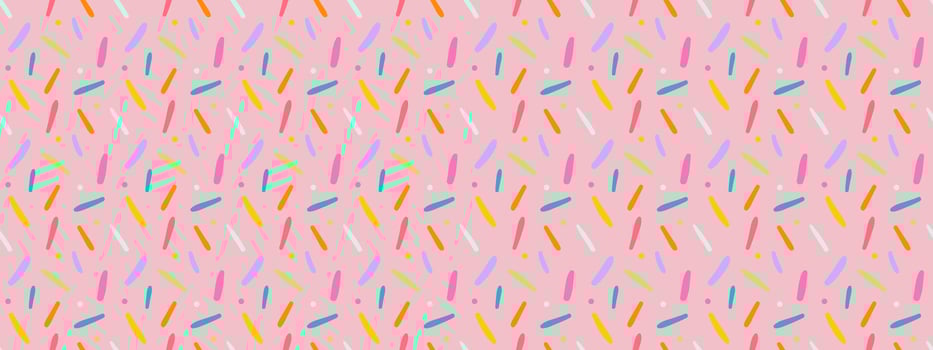Seamless simple sprinkle confetti easter candy pattern. Vector illustration for holidays.