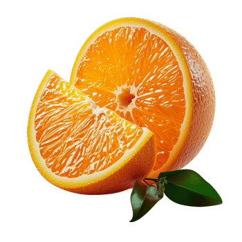 AI generated Realistic Fresh Orange Slice png