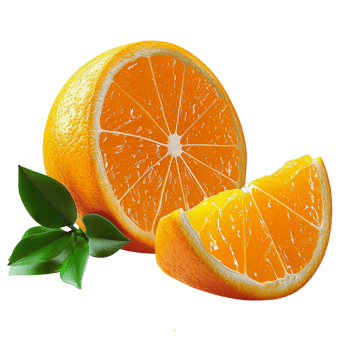 AI generated Realistic Fresh Orange Slice png