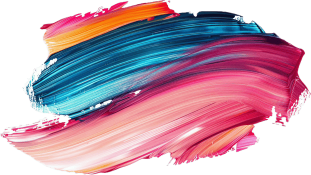 AI generated Colorful Brush Strokes Texture png