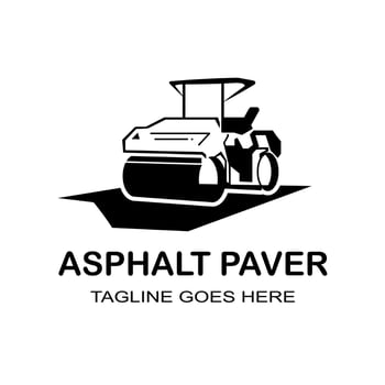 Asphalt logo in white background. Free vector