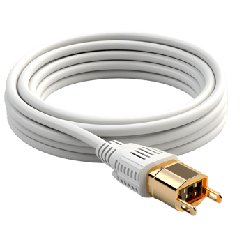 AI generated 3d illustration of power cable on transparent background png file