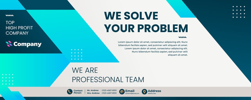 Elegant Banner Design Template for Corporate Business and Company Profile vector