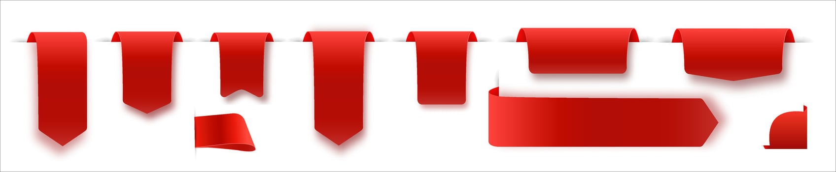 red sticker on white background vector