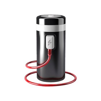 AI generated Charging battery isolated on transparent background png